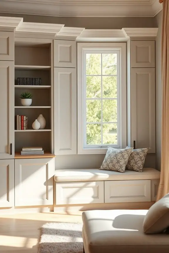 stylish storage and seating