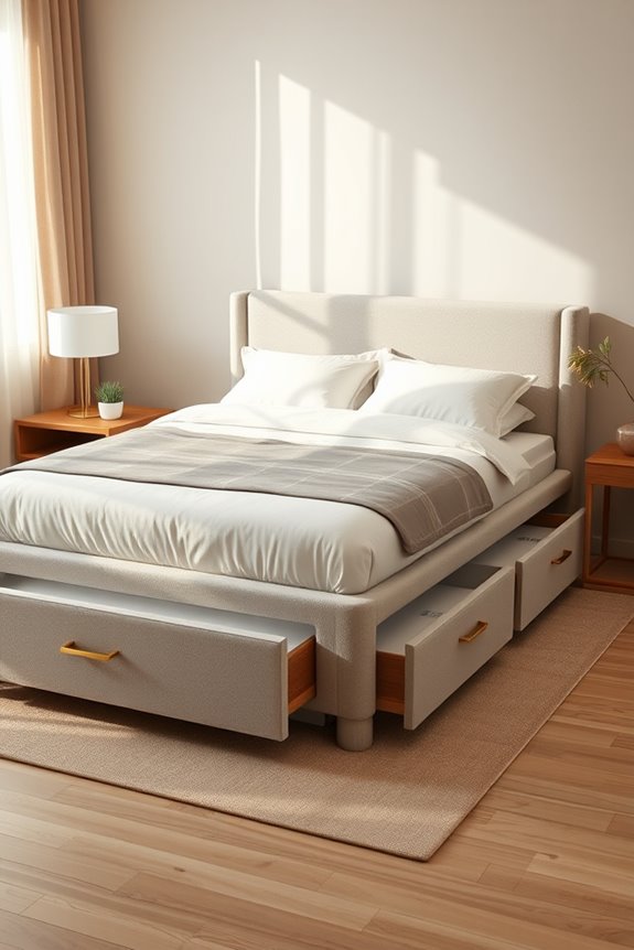 stylish storage bed solution