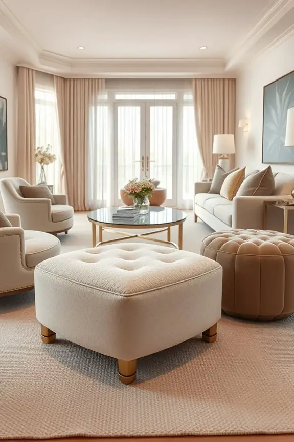 stylish storage ottomans enhance functionality