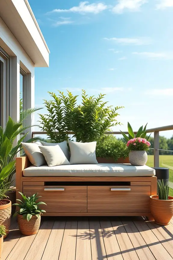 stylish storage seating solution