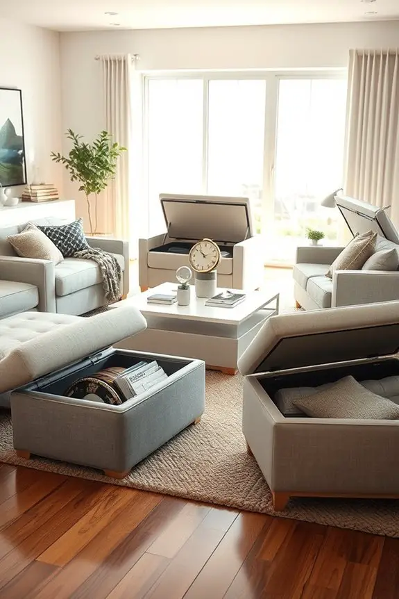 stylish storage solutions ottomans