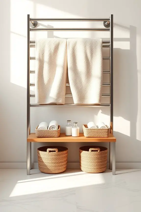 stylish storage towel racks