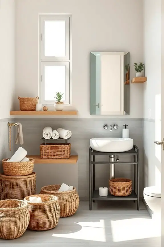 stylish storage with baskets