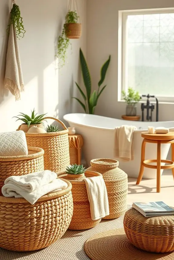 stylish storage with baskets