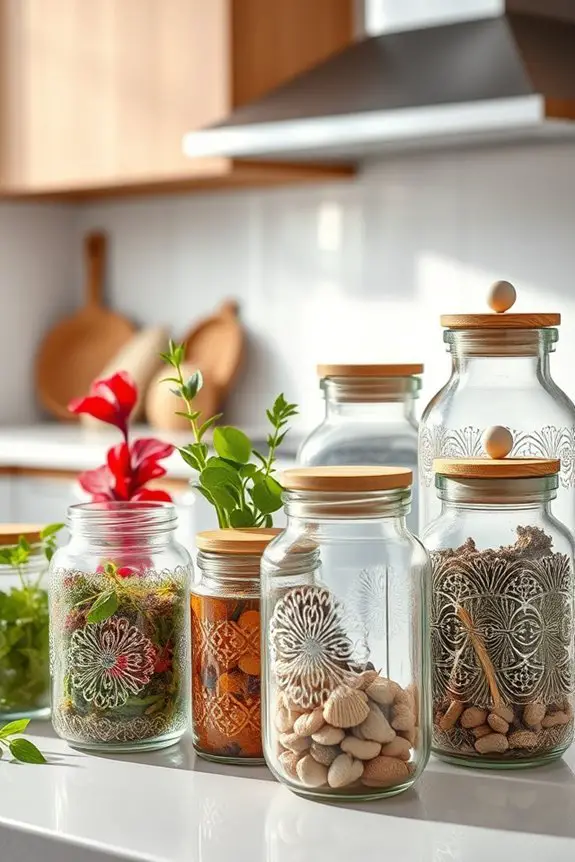 stylish storage with jars