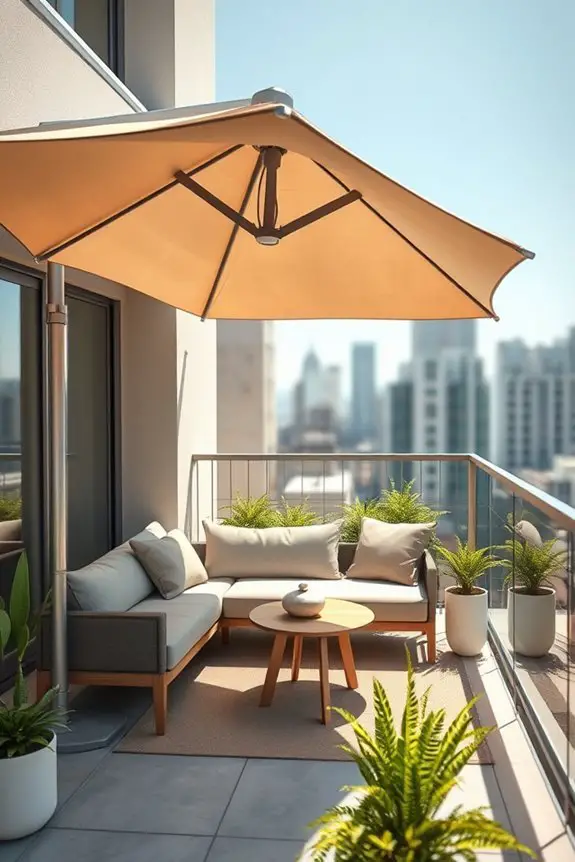 stylish sunshade for balconies