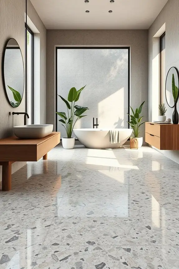 stylish sustainable terrazzo flooring