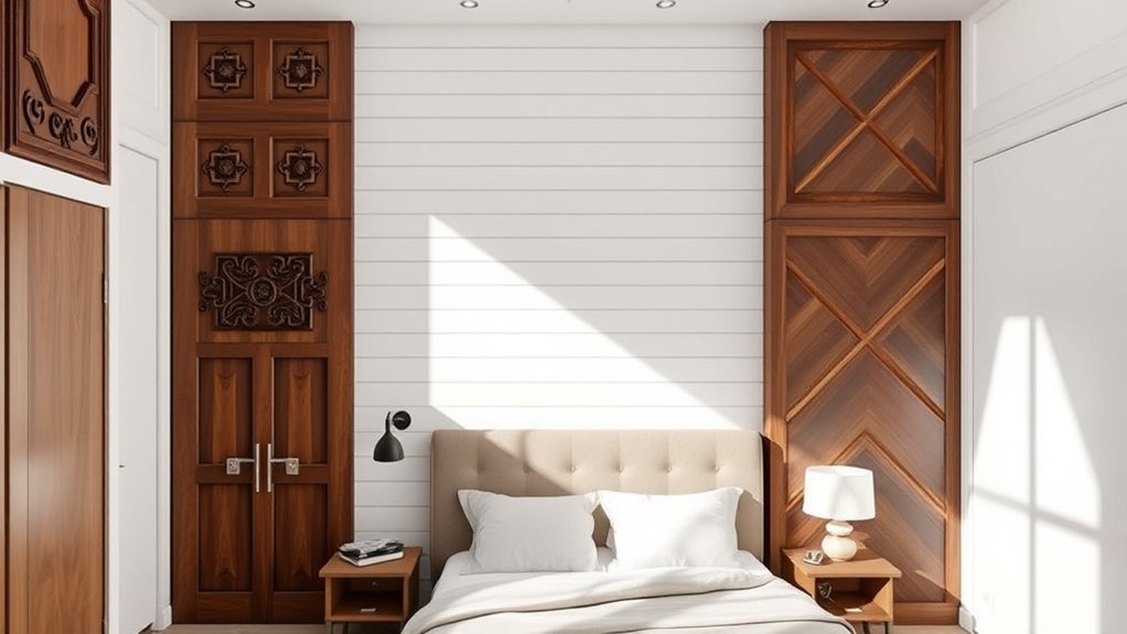stylish textured wall paneling