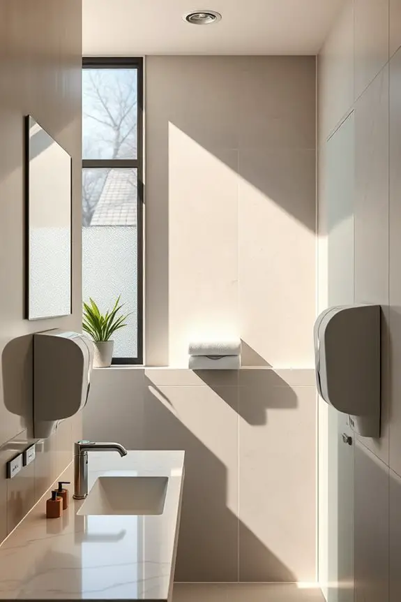 stylish touchless hand dryers