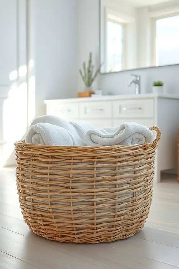 stylish towel storage solution