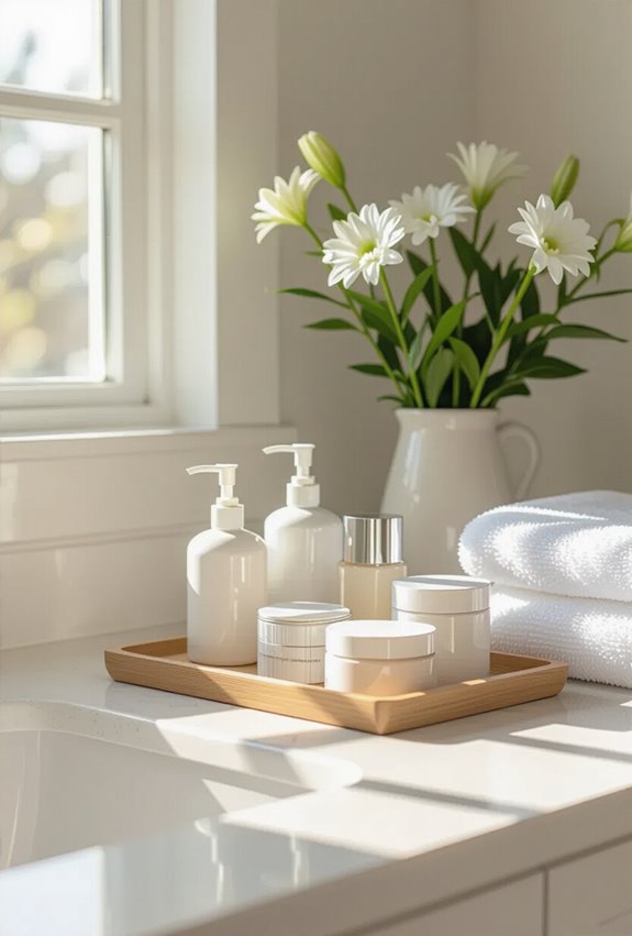 stylish tray organizer vignette
