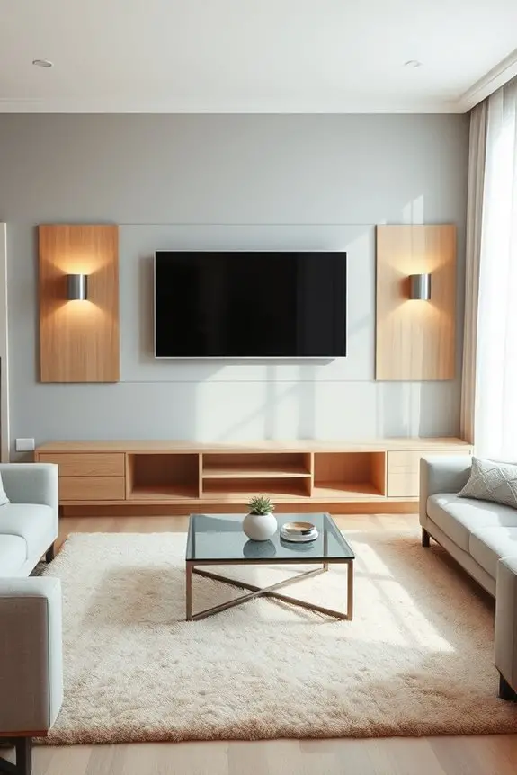 stylish tv decor arrangement