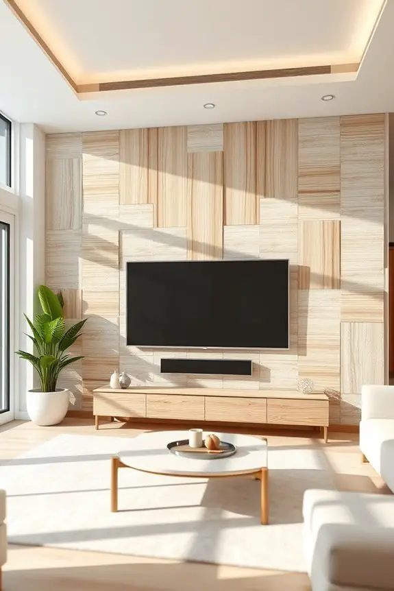 stylish tv wall grids