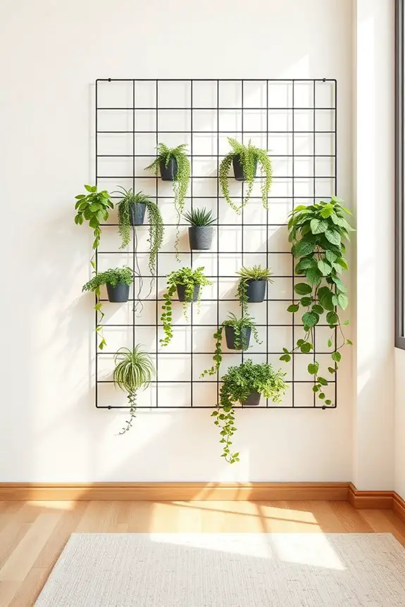 stylish vertical plant displays