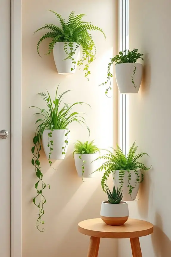 stylish vertical wall planters