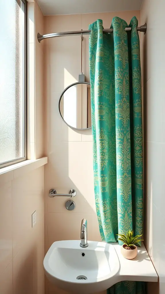 stylish vibrant shower curtains
