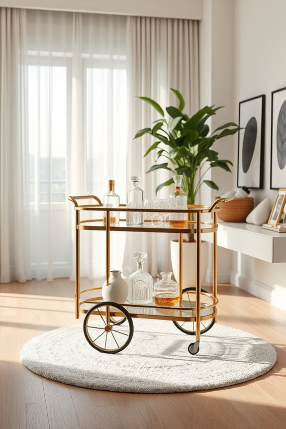 stylish vintage bar carts