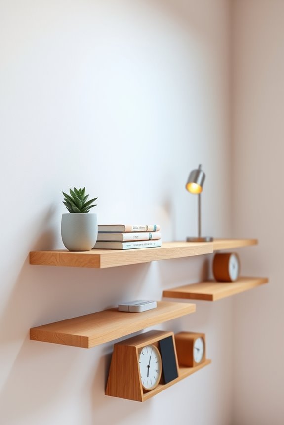 stylish wall mounted desk organization
