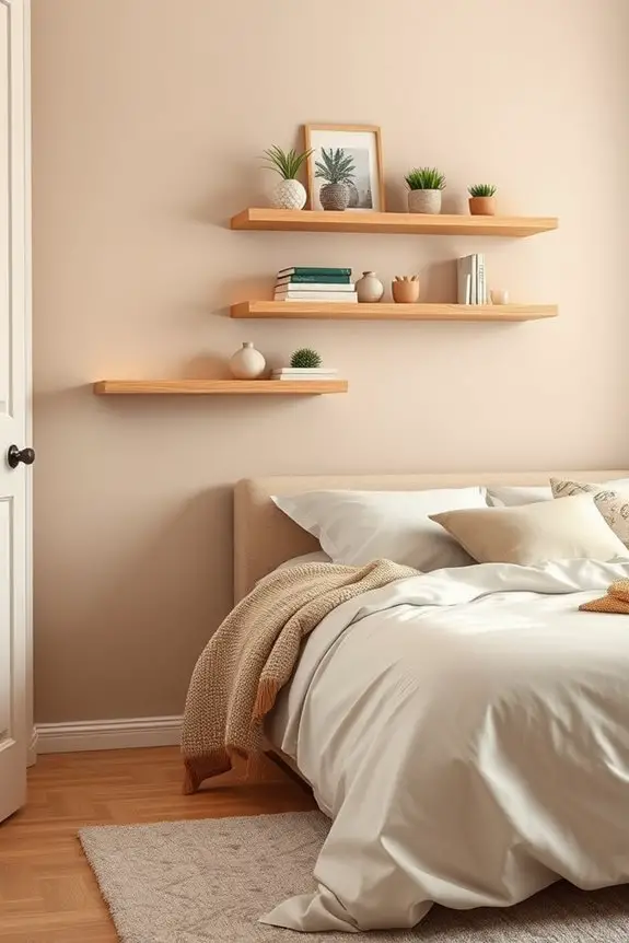 stylish wall mounted shelf display