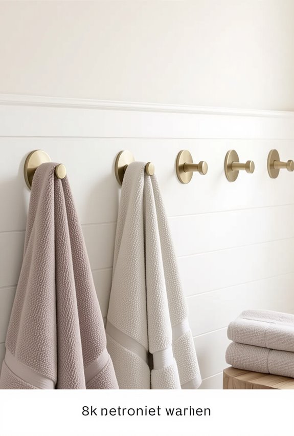 stylish wall mounted towel display