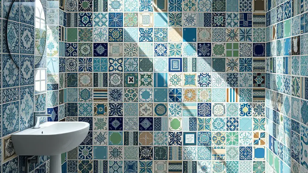 stylish washroom tile designs