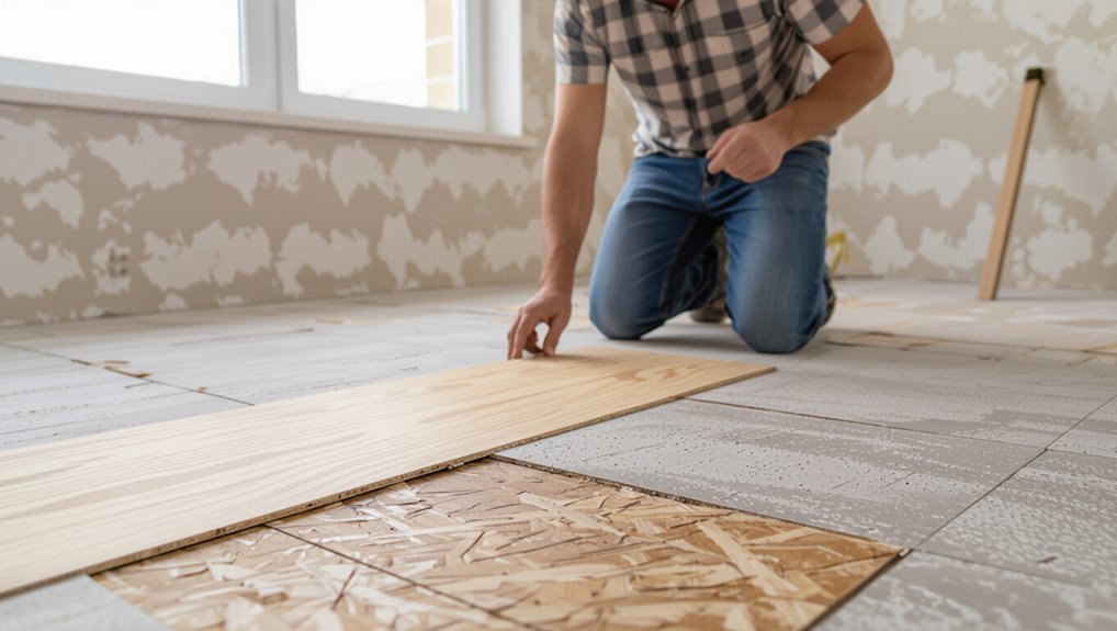 subfloor material adhesive considerations