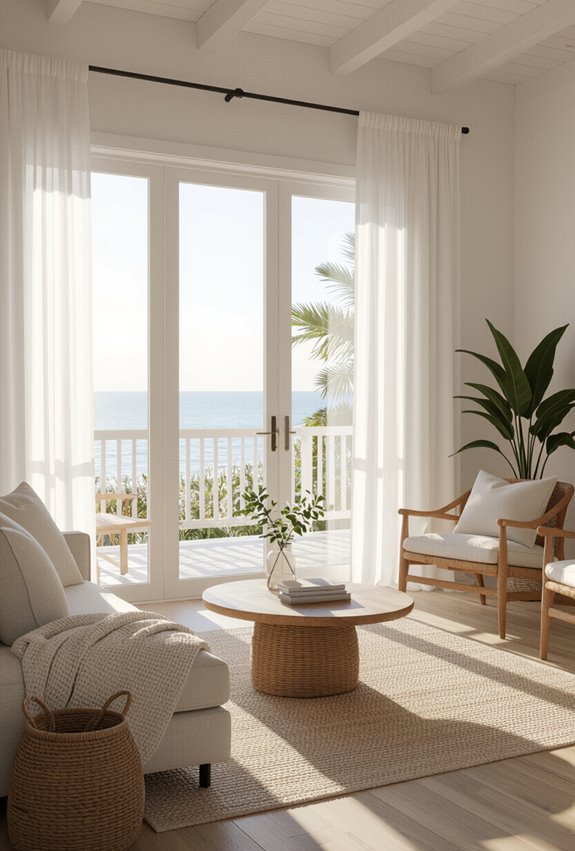 subtle coastal patterns restrained accents