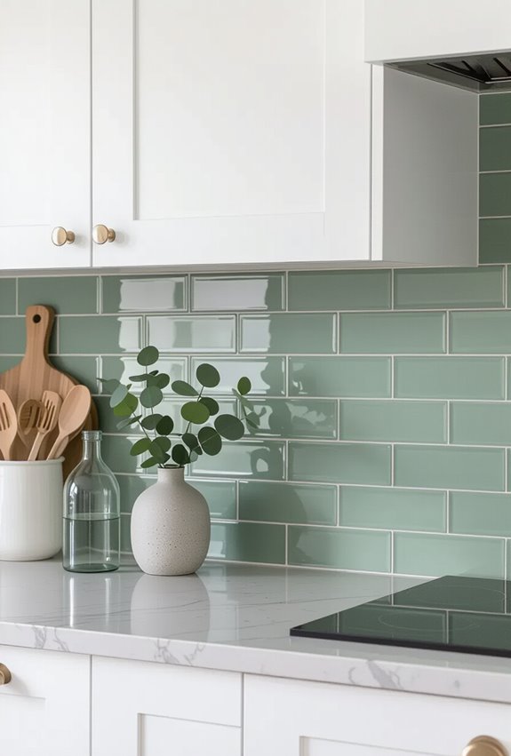 subtle green grout link