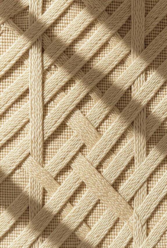 subtle layered woven textile illusion