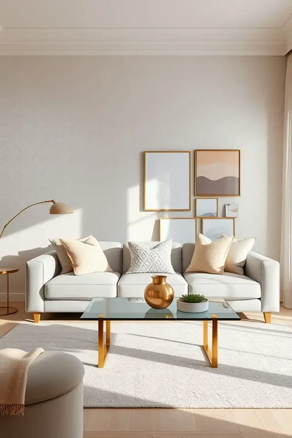 subtle metallic wall elegance