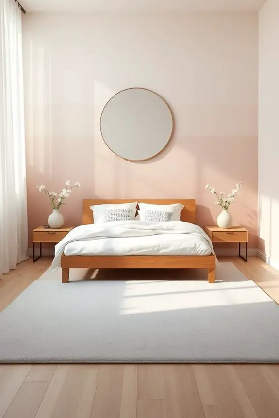 subtle ombre accent wall