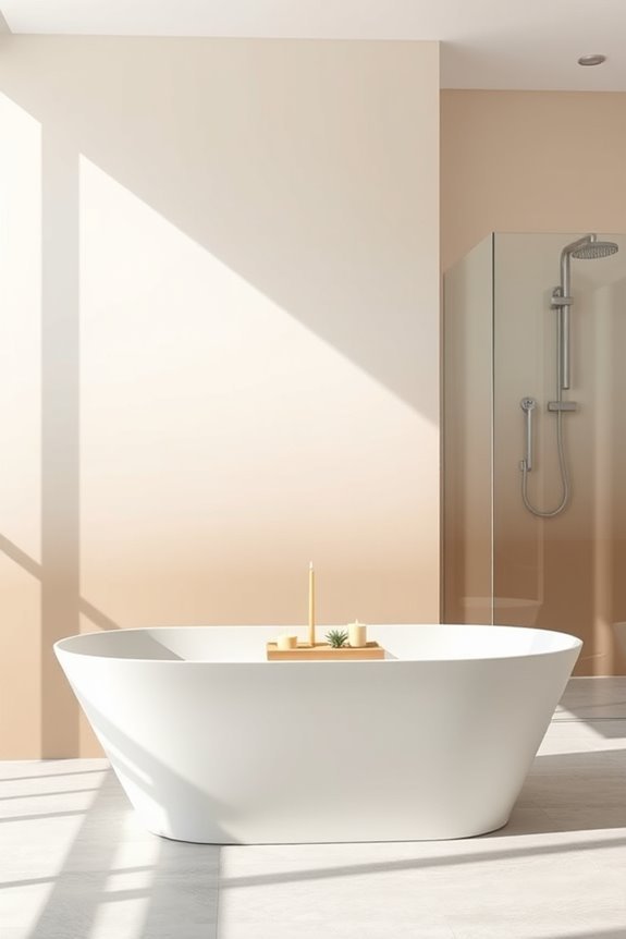 subtle ombre bathroom design