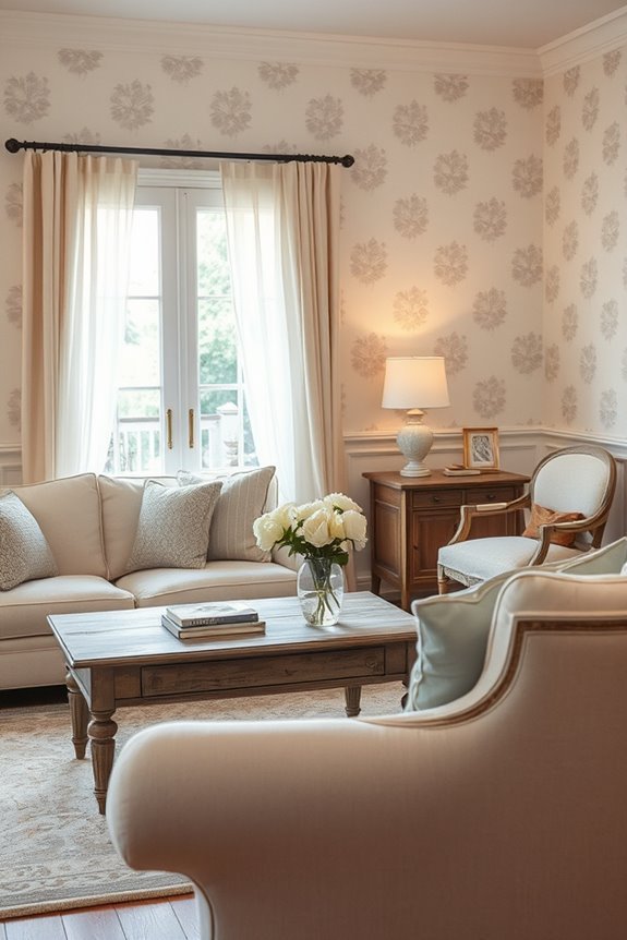 subtle patterns enhance elegance