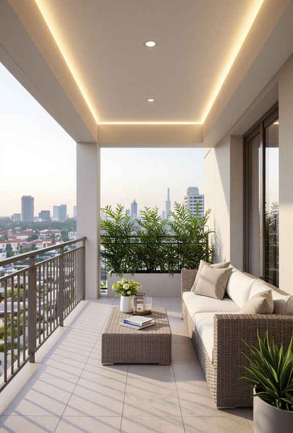 subtle recessed cove led lighting