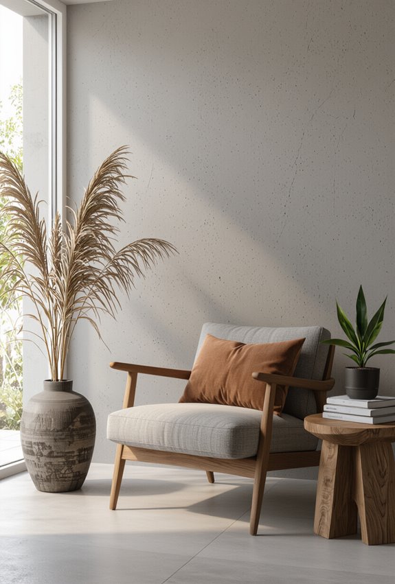 subtle tactile trowel texture