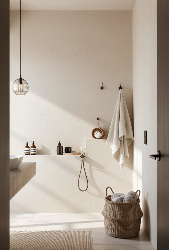 subtle textured plaster finish