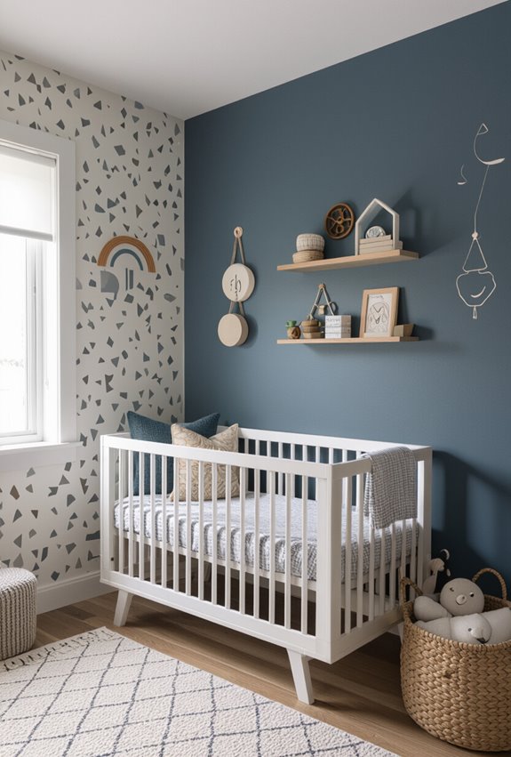 subtle textured soothing focal wall