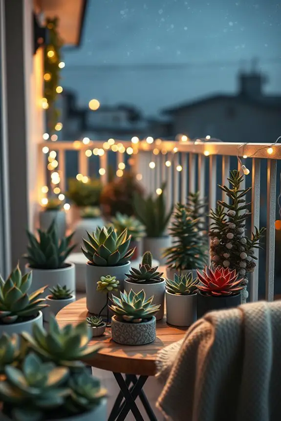 succulent balcony displays creation
