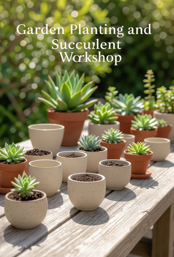 succulent planting workshop experience