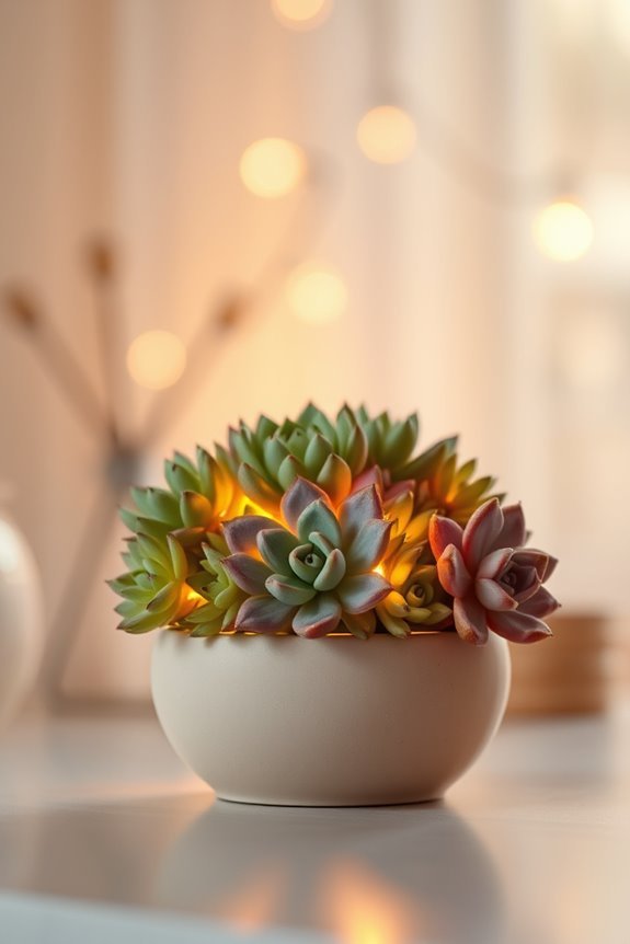 succulent themed night light