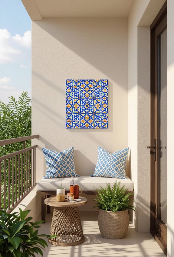sun fired mosaic balcony panels