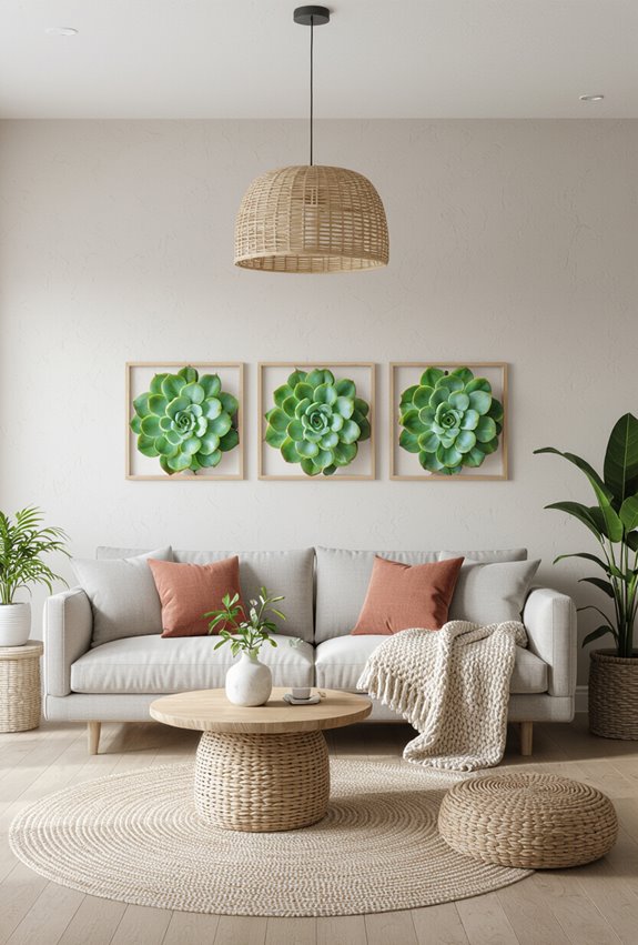 sunlit low maintenance succulent frames
