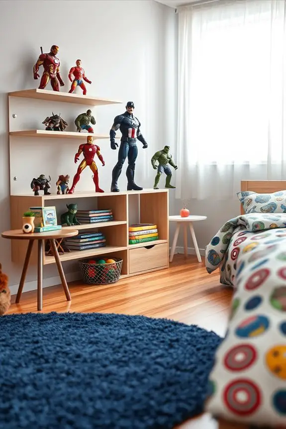 superhero headquarters display setup