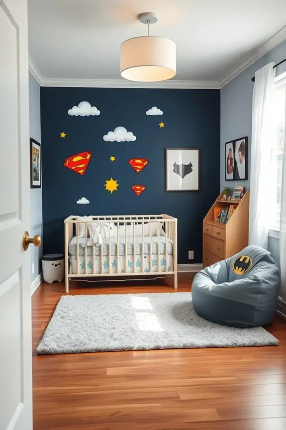 superhero themed baby bedroom