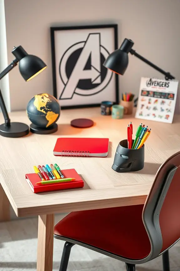 superhero themed study accessories
