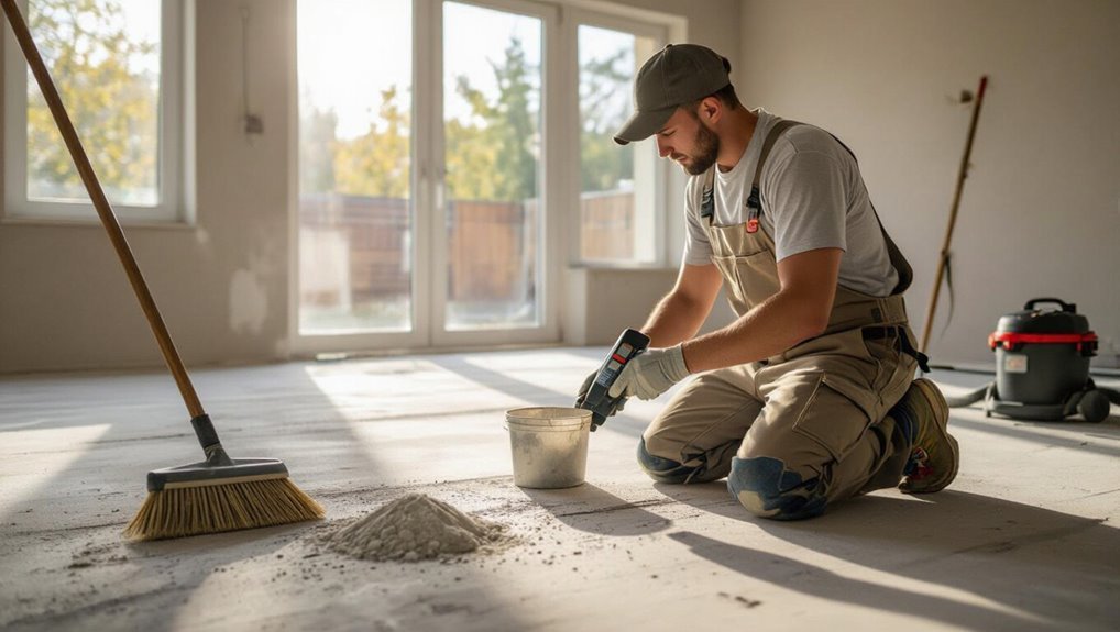 surface preparation for leveling