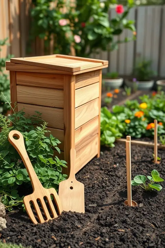 sustainable backyard composting station