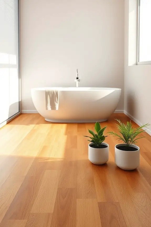 sustainable bamboo bathroom flooring