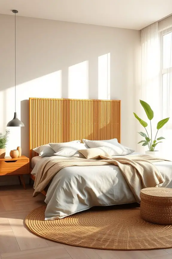 sustainable bamboo bedroom aesthetics