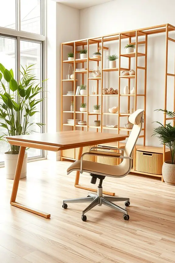 sustainable bamboo office furniture